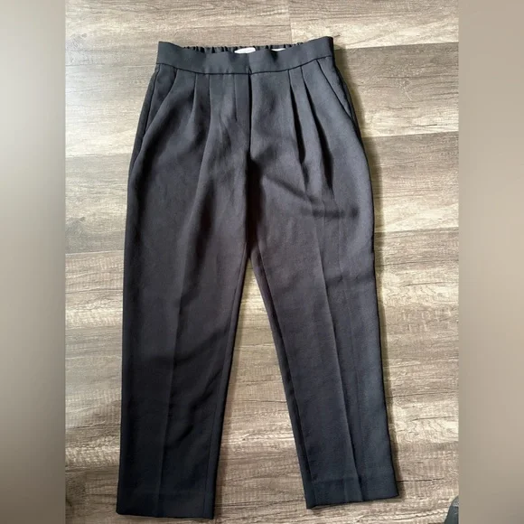 Babaton Black Pleated Dress Pants - Picture 1 of 5